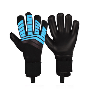 Meilleurs gants de gardien de but en cuir design de logo personnalisé couleur gants d'entraînement de football respirants antidérapants - Product Image 1