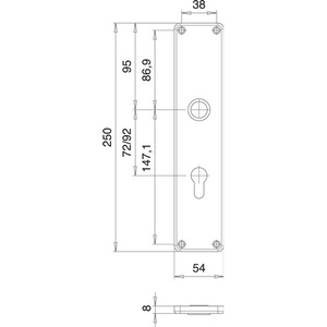 Juego de 2 Escobillas de Acero Inoxidable 220H para Renovación, 92mm F00 PZ, Paquete de 2 con Instrucciones EDI - Product Image 3