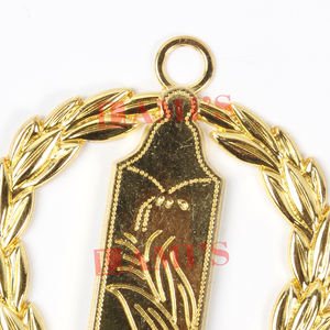 Venta al por mayor Masonic Grand Lodge Collar Joya Mejor Material Chapado en oro Masonic Regalia Collar Joya - Product Image 2