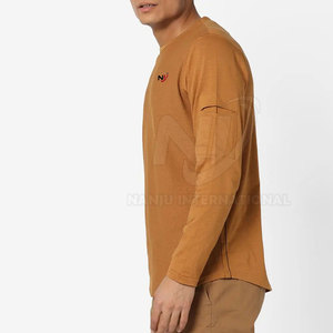 Camiseta de Manga Larga para Hombre, Informal, 100% Algodón, Secado Rápido, Transpirable, de Alta Calidad - Product Image 6