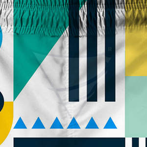 Pantalones Cortos de Lona Ligeros para Hombre, de Algodón/Poliéster, Sublimados, Talla Personalizada, Cierre Elástico en la Cintura, Novedad - Product Image 2