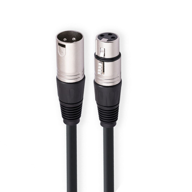 Double Shielded XLR Large Three-Core Male Female Audio Cable Fully Balanced Microphone Wires Cables Cable Assemblies
