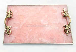 Plateau de service de cuisine galvanisé attrayant avec poignées en fer Design élégant parfait pour servir et décorer à un prix avantageux - Product Image 2