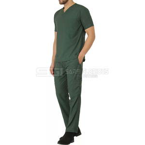 Uniforme Médico para Hombre, Nuevo Diseño 2025, MOQ Bajo, Color y Diseño Personalizables, Modelo Nuevo Más Vendido en Color Sólido - Product Image 3