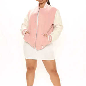 เสื้อแจ็คเก็ตแวนซ์ 100% ผ้าแคนวาส แขนยาว ปักลายตัวอักษรแบบเบสบอล - Product Image 3