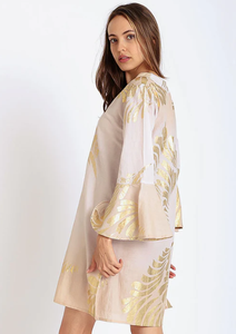 เดรสสตรีแขนยาวทรงสั้นพิมพ์ลายแขนยาวมินิยาวแบบลำลองสไตล์ใหม่เซ็กซี่สำหรับฤดูร้อน2025 - Product Image 2