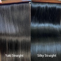 Grossiste Bundles de Cheveux Raides Yaki Bruts Vierge Non Traités, Tissage de Vrais Cheveux Humains, Bundles Yaki Lisses et Détendus