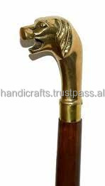 Nuevo diseño Venta caliente Bastón de madera con nuevo diseño Mango de latón Bastón para caminar plegable Bastones decorativos para caminar - Product Image 1