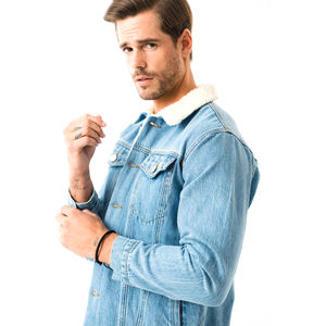 Veste en jean en coton de haute qualité pour homme, style décontracté, technique délavée, collection hiver 2026, fabriquée au Pakistan, vente en gros - Product Image 5