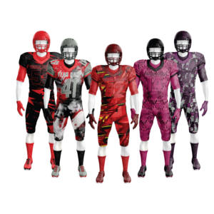 ชุดฟุตบอลอเมริกันมาใหม่ชุดเล่นกีฬาผ้าโพลีเอสเตอร์คุณภาพสูงออกแบบได้ตามที่ต้องการ - Product Image 6
