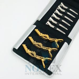 Pinzas metálicas para seccionar el cabello Pinzas metálicas largas de acero inoxidable de grado quirúrgico para pelos de mujer a precio mayorista - Product Image 5