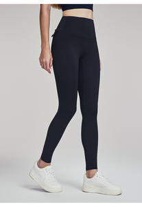 Pantalones de Yoga de cintura alta para controlar la barriga, <span class=keywords><strong>mallas</strong></span> deportivas de cadera de melocotón pegadas y levantamiento de cadera, pantalones de tiburón de entrenamiento de Pilates para mujeres - Product Image 2