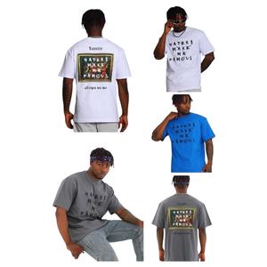 Camiseta de Corte Regular, Talla Grande, Tejido Grueso, 100% Algodón, Formal para Hombre, Bordada, con Serigrafía, Transpirable - Product Image 5