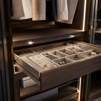 Armoire coulissante sur mesure au design moderne, meubles de luxe pour chambre et salle à manger, placard modulaire, écologique et durable