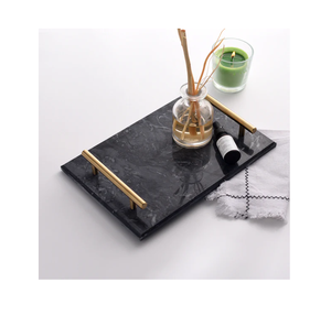 Bandeja de Servicio de Mármol, Bandeja de Servicio de Mármol Blanco Premium, Bandeja de Almacenamiento de Mármol Decorativa, Elegante y con Estilo - Product Image 6