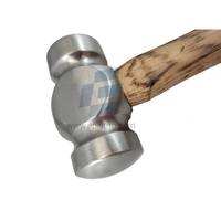 Marteau arrondi forgé 1 LB. Marteau à double face bien équilibré de 10 oz avec tête en acier poli et manche en bois Vet Farrier Tool