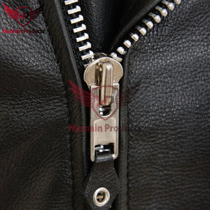 Blouson de motard en cuir noir personnalisé pour hommes pour un bord ultime et l'élégance Style High Street Saison hivernale - Product Image 4