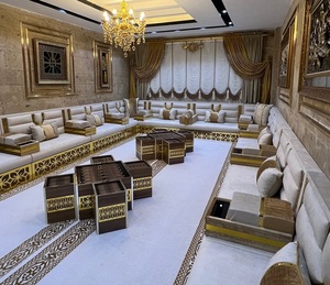 Conjunto de Sala de Estar Tradicional Árabe Majlis |   Tela Plegable Extensible Modular |   Personalizable |   Envío Gratuito a Todo el Mundo | - Product Image 1
