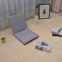 Silla plegable de piso con respaldo ajustable para meditación, seminarios, lectura, ver televisión o jugar