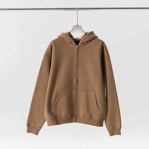 Sudadera con capucha de diamantes de imitación personalizada 100% algodón Streetwear Full Zip up Vintage Hoodie Zipper Heavyweight Cotton Hood - Product Image 1