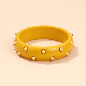 Latest Design Resin Bangles With Brass <b>Stud</b> for Women and Girls Partywear Use Available in Bulk Quantity at Best Price - Product Image 3