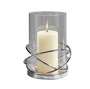 Bougie votive en verre et en fer faite à la main, design avantageux, forme ronde, bougie votive à bon prix en Inde - Product Image 4