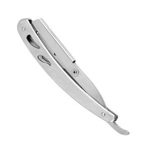 Hot Selling Razor <b>Holder</b> for Shave & Hair Designs Barber Turkish Cut Throat Straight Razor Metal Handle Stainless Steel Razors - Product Image 4