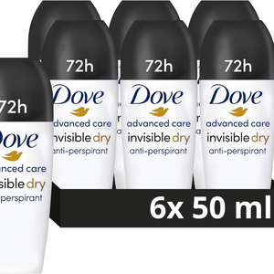 Para Dove Advanced Care manteca de karité Roll-On desodorante hidratante 48 horas antitranspirante 6-Pack 50 ml - Product Image 3