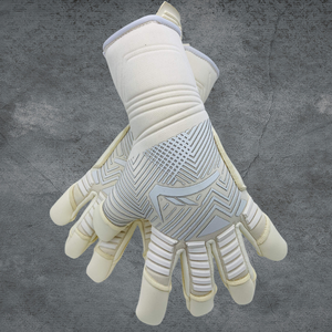 Gants de football professionnels Nouveaux gants de gardien de but d'entraînement en latex blanc du bout des doigts avec cuir et matériau PU - Product Image 2