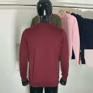 Suéter de Cuello Redondo de Punto Vintage para Otoño e Invierno, Mezcla de Poliéster y Algodón, Unisex, Corte Holgado, Ropa de Trabajo - Product Image 4