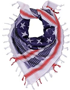 ผ้าพันคอผ้า100% ลายอเมริกาดาว | ลายตาราง | บริการผลิตฉลากส่วนตัว | สี่เหลี่ยมจัตุรัสขนาด42 "x 42" | กันลม - Product Image 5