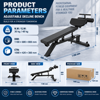 Banc de musculation inclinable réglable BN Commercial pour la musculation des abdominaux et des pectoraux en salle de sport, équipement de fitness