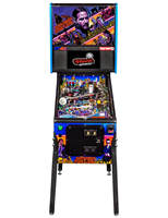 Machine de flipper John Wick, jeu d'arcade à monnayeur avec lumières clignotantes et gameplay multijoueur
