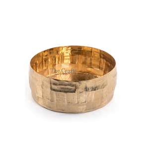 Cuenco de acero inoxidable de color dorado para servir chocolate, tamaño y forma personalizados, Cuenco para dulces y aperitivos para uso en eventos - Product Image 3