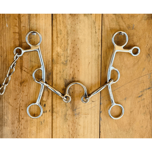 Mèches d'équitation en acier inoxydable au design unique Mèches de saut occidentales confortables pour l'entraînement des chevaux uniques en or argenté - Product Image 2