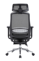Kursi Kantor Ergonomis Full Mesh Grosir, Kursi Komputer dengan Penyangga Pinggang yang Dapat Disesuaikan dan Sandaran Kaki untuk Perabot Rumah/Kantor