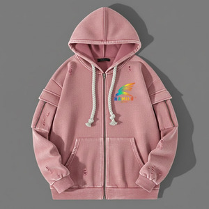 Sudadera con Capucha para Hombre, Diseño Único, Transpirable, Estilo Único, 100% Algodón, Forro Térmico, Diseño Sólido, Básico, Mezcla de Algodón - Product Image 3