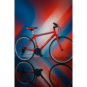 Bicicleta Dorello modelo 2840 con cuadro Canel negro y horquilla de aluminio de una sola velocidad con llanta roja 28 - Product Image 1