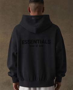 <b>TRENDY</b> Breathable Fleece <b>Hoodie</b> with Pocket for Winter Comfort Polyester/Cotton Blend Embroidered Beaded Design Digital Printed - Product Image 4