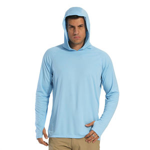 Pesca Camisas con capucha Manga larga Senderismo Pesca Sudadera con capucha Venta al por mayor Protección UV UPF 50 + Ropa de pesca - Product Image 1