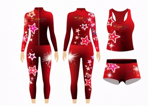 Conjunto de Ropa Deportiva Personalizada para Equipo de Animadoras, Top Corto, Sujetador Deportivo, Pantalones Cortos de Gimnasia, Ropa de Práctica de Animadoras - Product Image 6