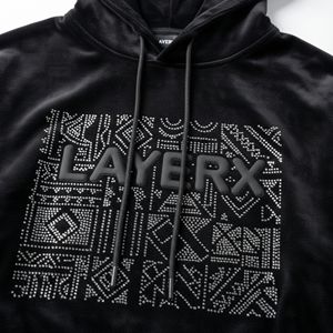 Sweat à capuche personnalisé pour femme en velours épais uni, imprimé, style Y2K, respirant, écologique, à séchage rapide, avec pantalon large à jambes larges - Product Image 4