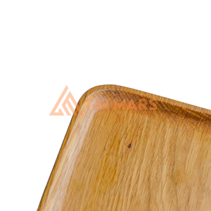 Plateau alimentaire en bambou écologique portable et ensemble d'assiettes à café en bois de pin pour la maison, l'hôtel ou le restaurant, la cuisine - Product Image 6