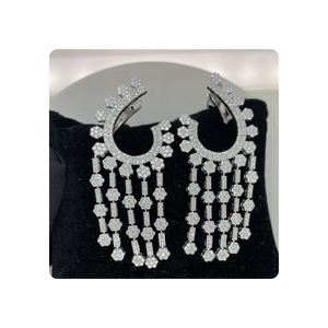 H.A.IMPEX Exclusivo para niños Pendientes de araña de diamantes naturales de oro de 14KT 5.75tcw Diamantes Diseño lindo Tercero - Product Image 1