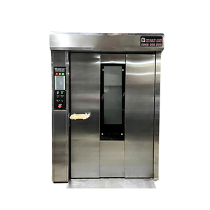 Easy to Operate 32-Trays Rotary Oven With Trolley 380V 220V <b>Toaster</b> Oven Vietnamese Bread Bread Baking Oven Manufacturer - Product Image 1