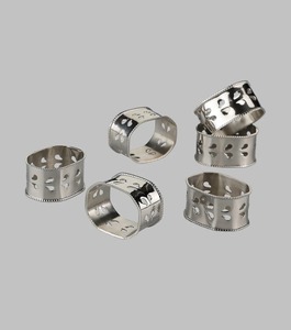 Anillo para Servilletas de Zinc, Anillo para Servilletas de Acero Inoxidable, Anillo para Servilletas Chapado en Oro, Decoración de Mesa Chapada en Plata, Decoración de Mesa de Estilo Europeo - Product Image 1