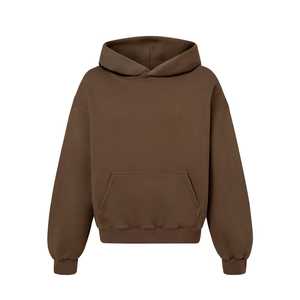 Sweat à capuche oversize d'hiver avec poche kangourou, imprimé personnalisé, 100% coton, molleton lourd, écologique - Vente en gros OEM - Product Image 1