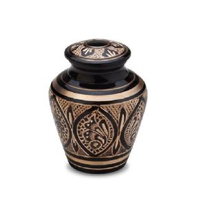 Cremation <b>Urn</b> For Human Ashes Adult Memorial Funeral Vase with Secure Lid Handcrafted <b>Large</b> Metal <b>Urns</b> - Product Image 4