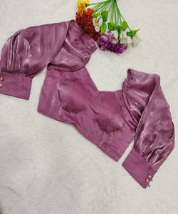 Séquence de broderie georgette de créateur lourd travail prêt à porter blouse aprty wear prix de gros vêtements ethniques - Product Image 4