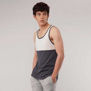 Logotipo personalizado de alta calidad Slim Fit hombres gimnasio músculo entrenamiento chaleco camiseta sin mangas deportes Fitness atleta Top - Product Image 2
